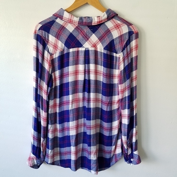 Rails Essential Plaid Button Front Checkered Longsleeve Soft Comfy Casual Shirt - Picture 2 of 10